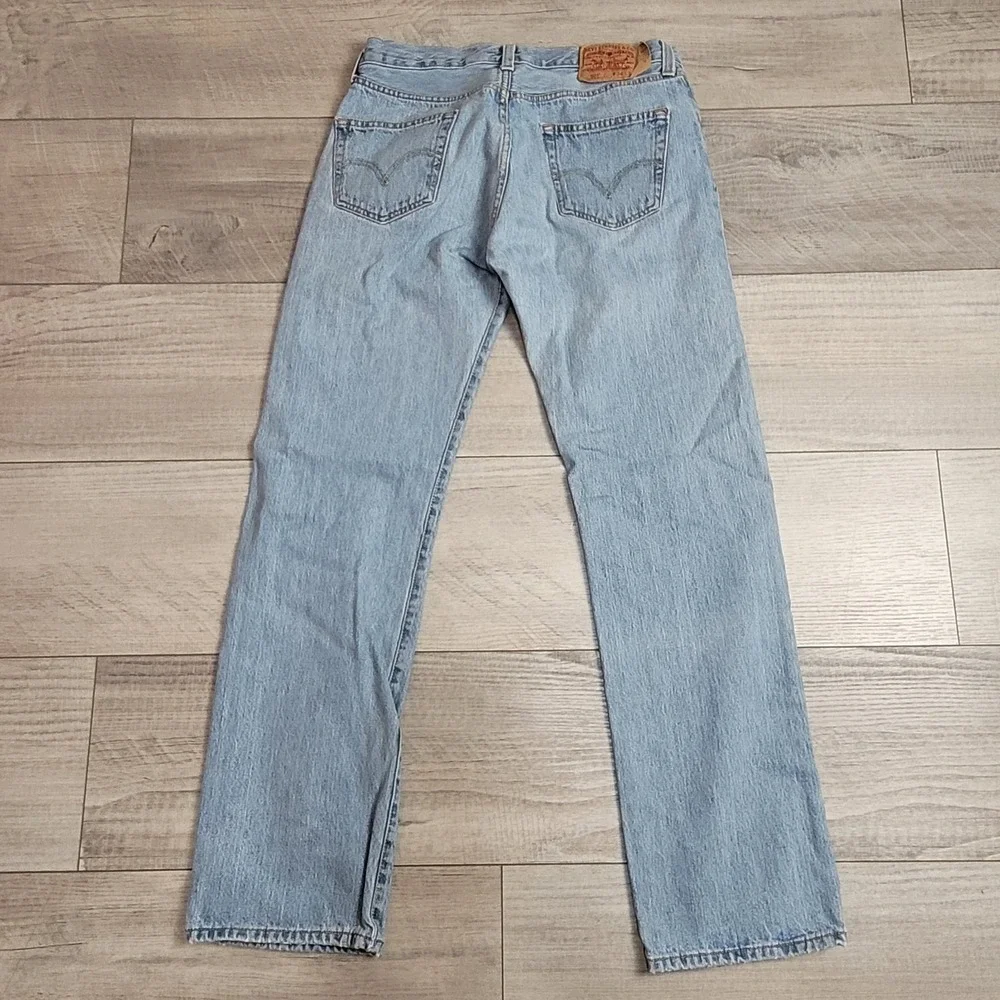 👖Levi's 501XX Jeans Mens 34x34 (fits 32x34) Stonewash Fade Blue Button Fly 2008